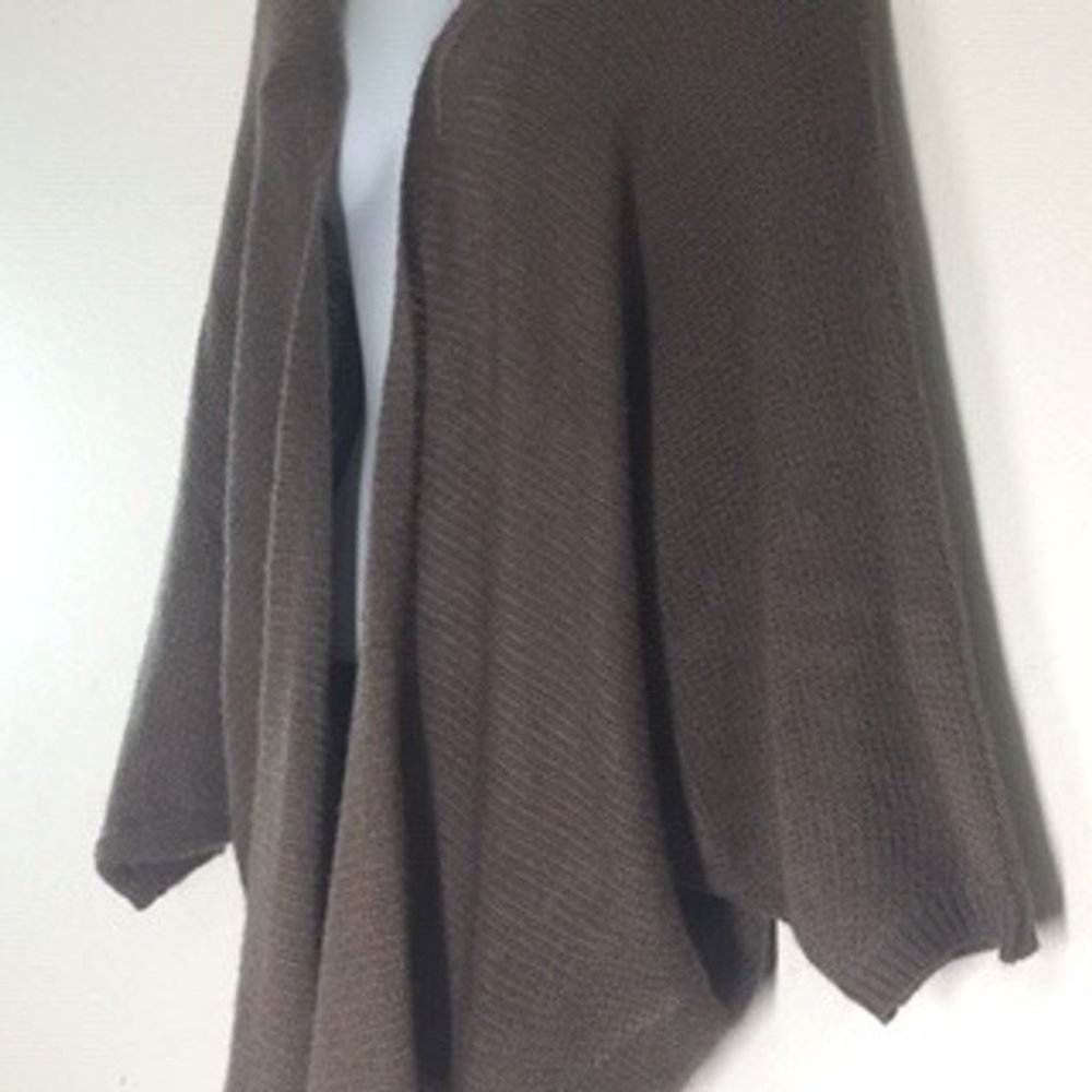 Corso Corso Cocoon Batwing Brown Open Front Cardig - Picture 5 of 9